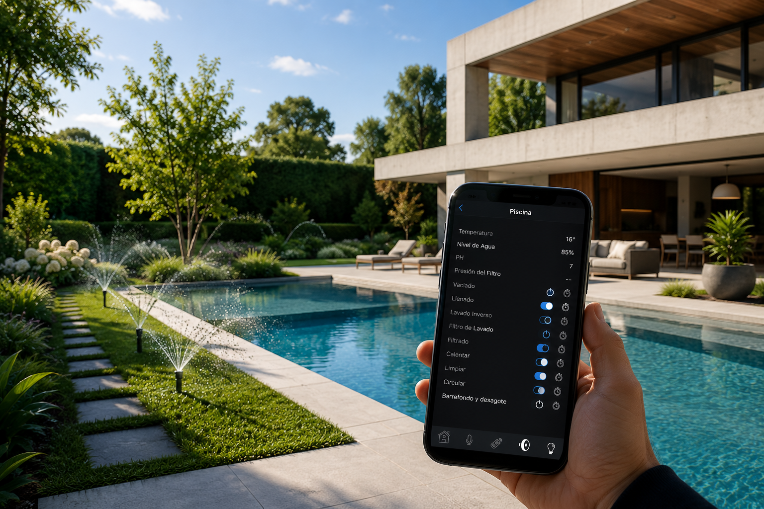 Smart Garden y Piscina